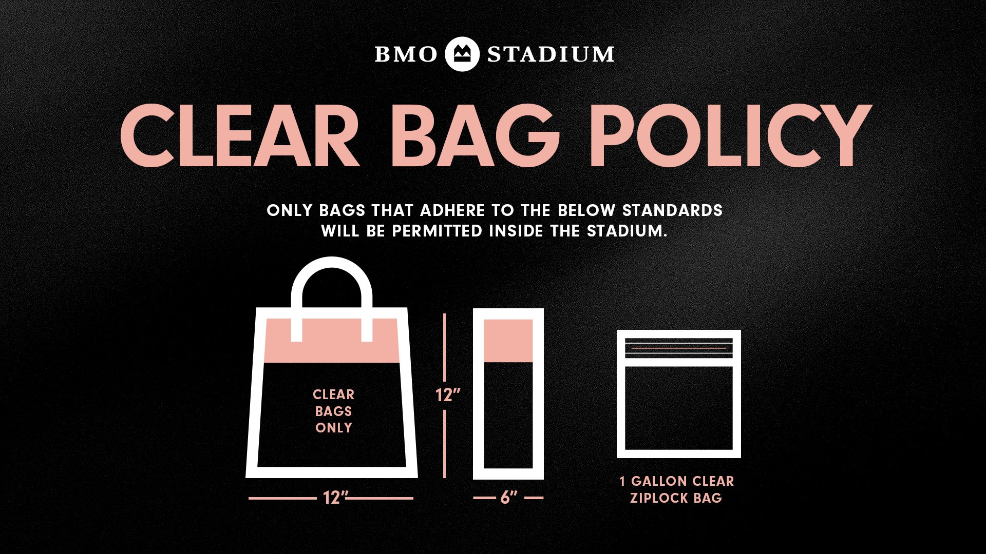 Matchday A-Z Guide | CLEAR BAG POLICY